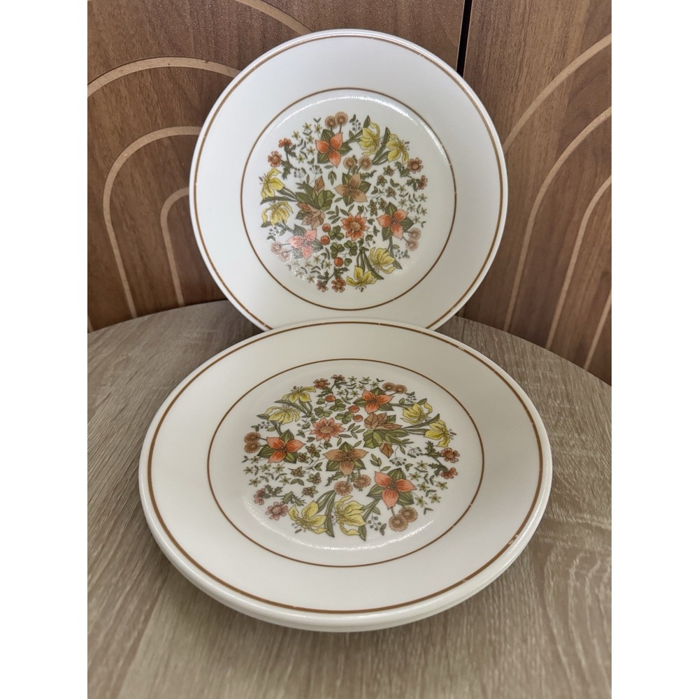 Vintage Corelle Indian Summer Salad Plates, Set Of 3 Replacements, 8.5" Plates